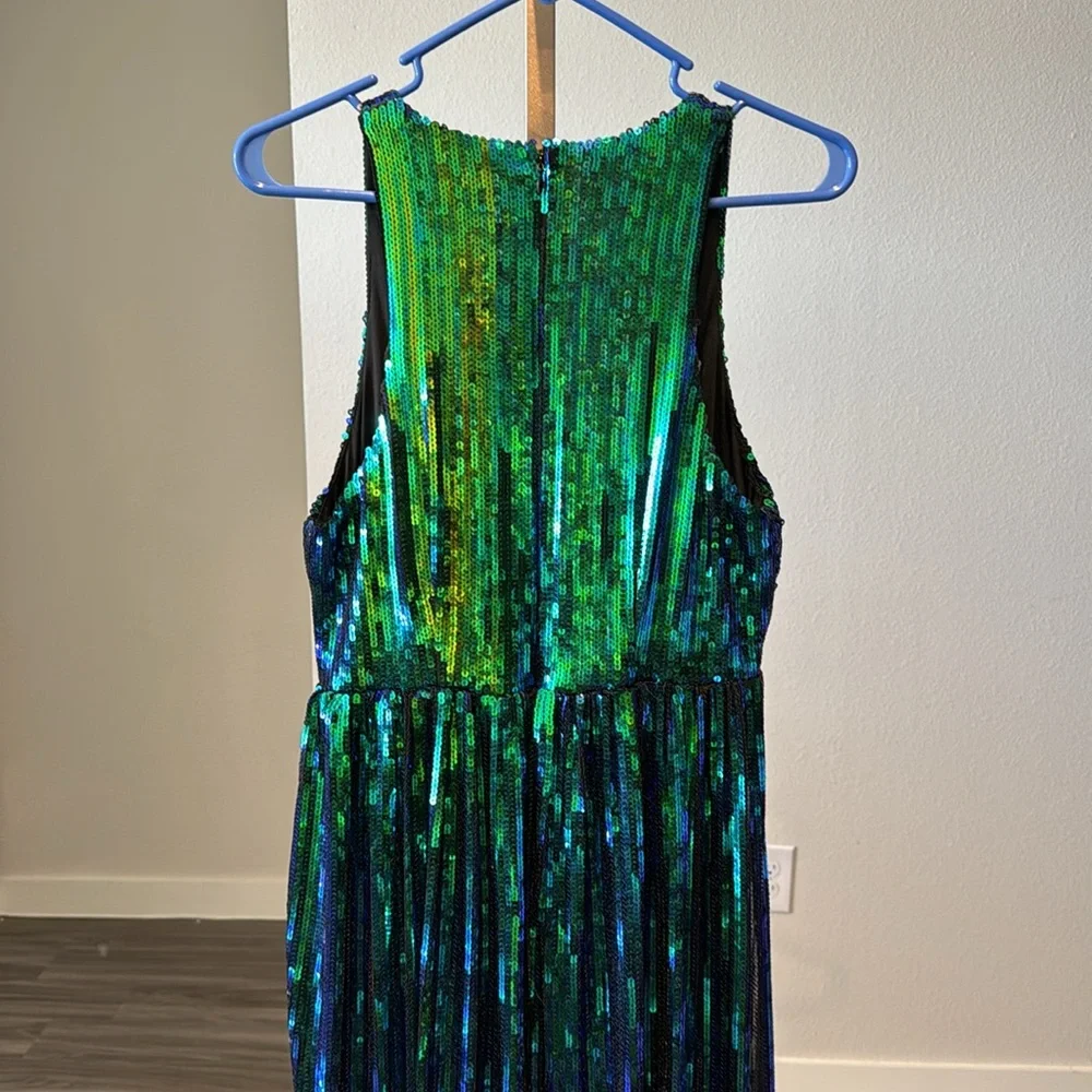Sequin Mermaid blue/green dress - Picture 11 of 13